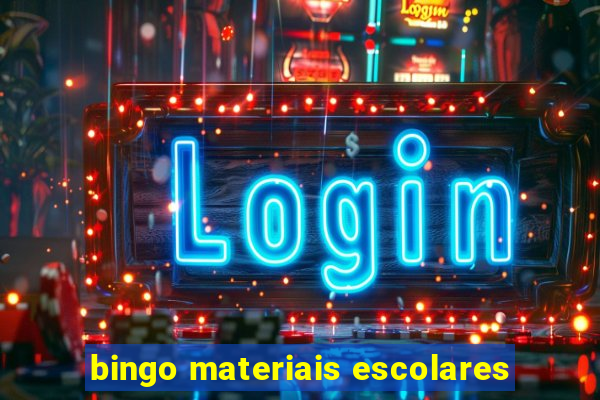 bingo materiais escolares